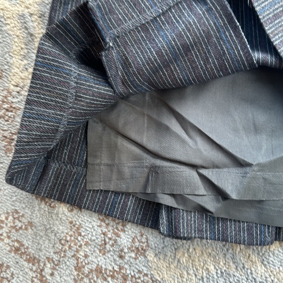 Vintage Gilmor Pinstripe Skirt Suit Set Gray 16 - Picture 7 of 15